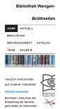 Mobile Screenshot of bibliothek.bruggwiesen.ch
